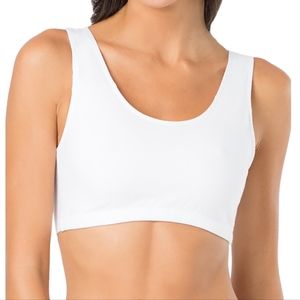 Fruit of the Loom White Soft Unpadded Cotton Bras Size 46 Lot of 3